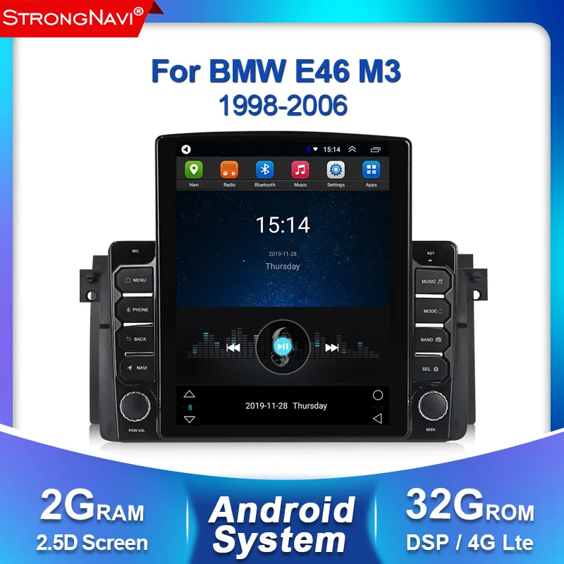 2 + 32G 4G lte DSP Android GPS-навигация для BMW E46 M3 Rover 75 Coupe 318/320/325/330/335 Автомобильный