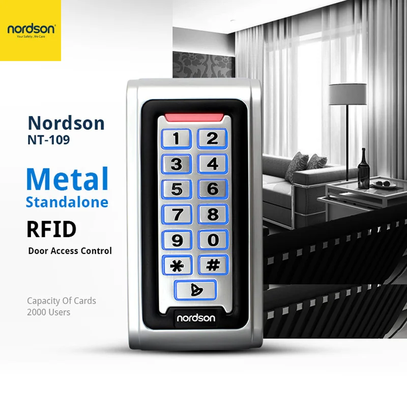 Оригинальный Водонепроницаемый Контроллер доступа к дверям Nordson IP68 Wiegand с