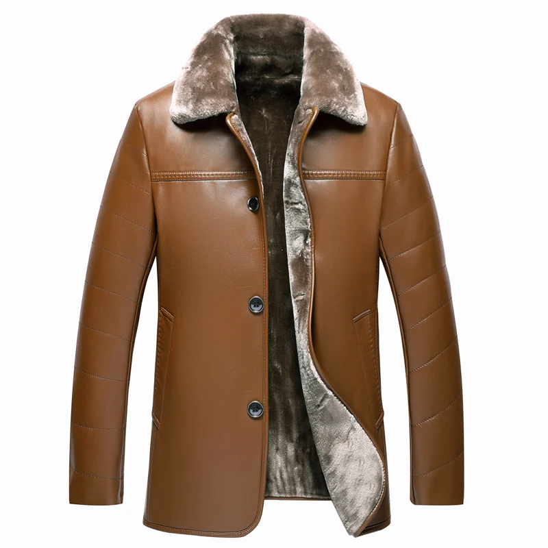 2020 New Arrival Jacket Men Business Leather Jackets Winter Warm Fur Jackets Men Trun-down Collar Winter Clothing Men, M-4XL
2020 New Arrival Jacket Men Business Leather Jackets Winter Warm Fur Jackets Men Trun-down Collar Winter Clothing Men, M-4XL