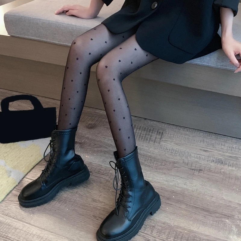 Women Sweet Heart Print Patterned Silky Pantyhose Seamless See-Through Mesh Stretch Tights Japanese Lolita Stockings
Women Sweet Heart Print Patterned Silky Pantyhose Seamless See-Through Mesh Stretch Tights Japanese Lolita Stockings