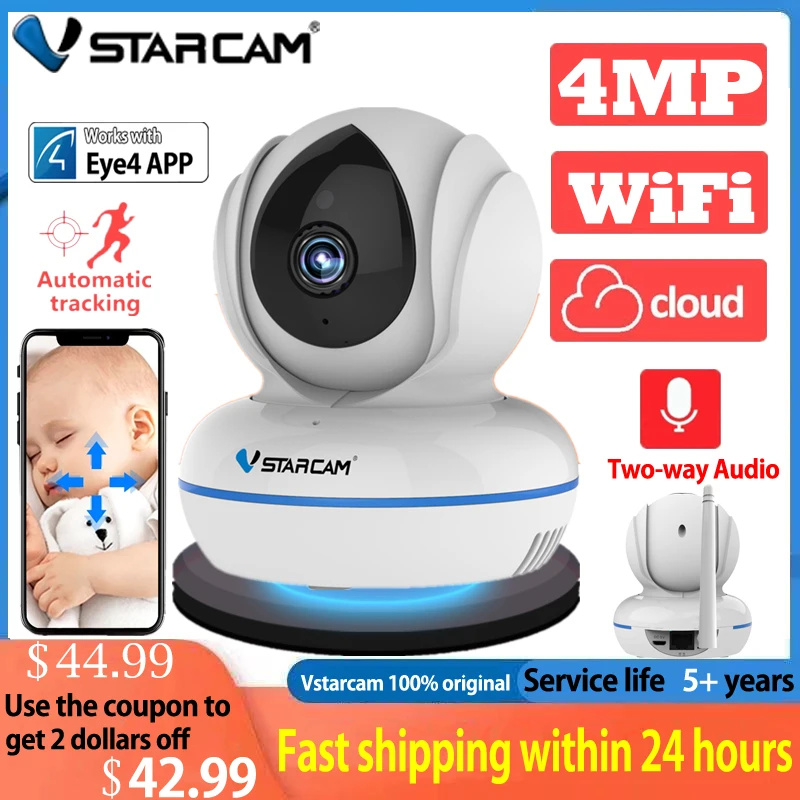 IP-камера Vstarcam C22Q, 4 МП, 2,4G, Wi-Fi, ИК, ночное видение, датчик движения, видеонаблюдение, H.264 +
IP-камера Vstarcam C22Q, 4 МП, 2,4G, Wi-Fi, ИК, ночное видение, датчик движения, видеонаблюдение, H.264 +