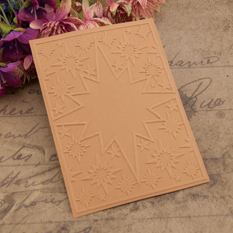 YINISE Plastic Embossing Folder For Scrapbook Stencils STARS DIY PAPER Album Cards Making CRAFT SUPPLIES Scrapbooking MOLDS
YINISE Plastic Embossing Folder For Scrapbook Stencils STARS DIY PAPER Album Cards Making CRAFT SUPPLIES Scrapbooking MOLDS