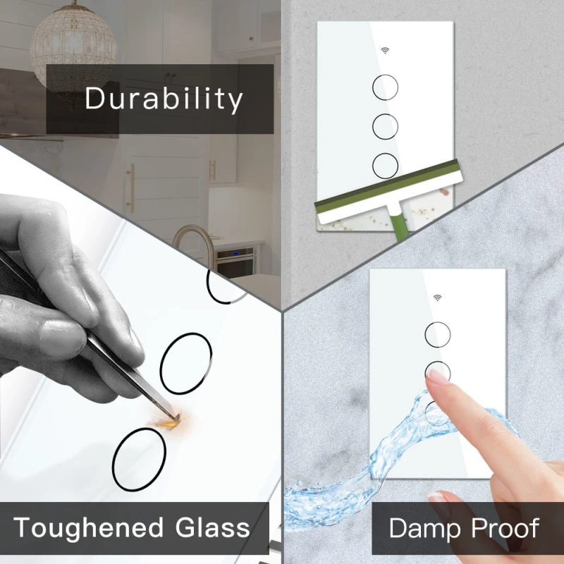 US Version 120 WIFI + RF433 Smart Circuit Control Switch Single Fire Smart Life / Tuya App Can Be Used With Alexa Google Home
US Version 120 WIFI + RF433 Smart Circuit Control Switch Single Fire Smart Life / Tuya App Can Be Used With Alexa Google Home