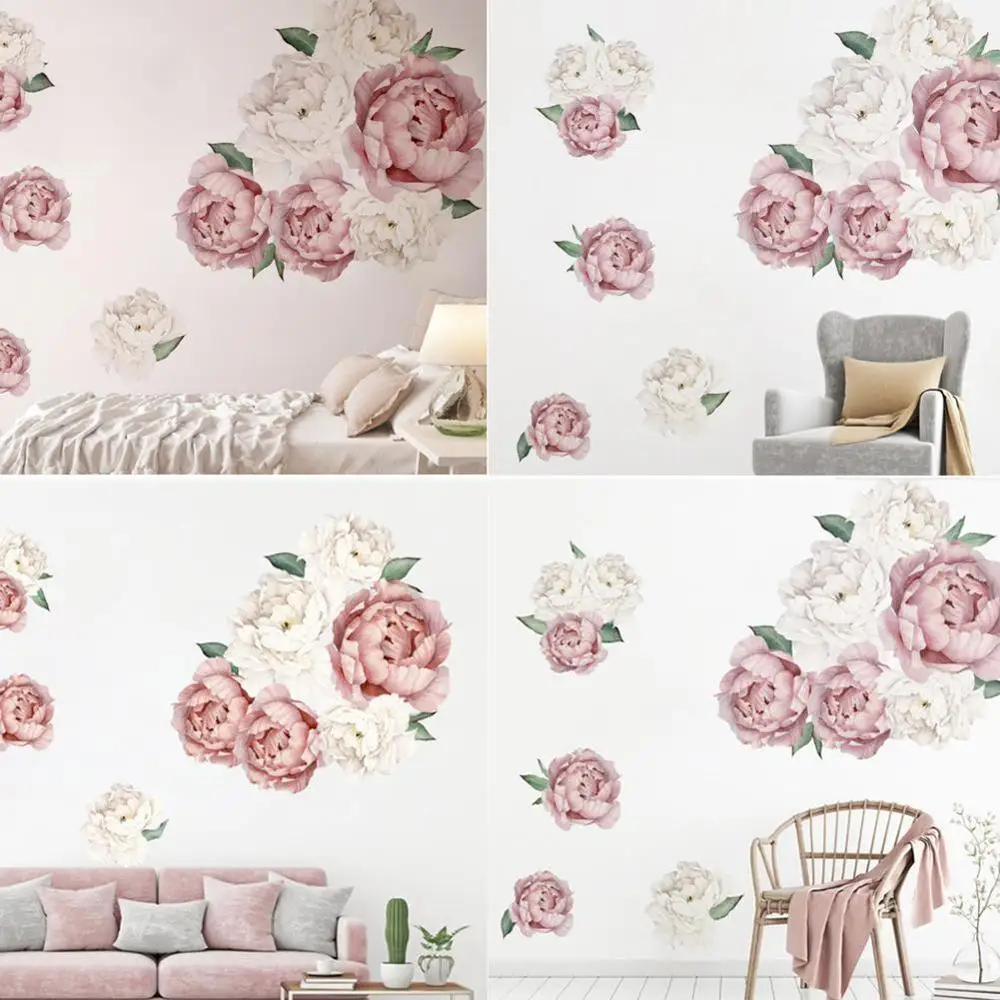 Creative Peony Wall Stickers Shooting Background Personalized Decals Room Decoration Decoration Children's Bedroom Bedroom U4L6
Creative Peony Wall Stickers Shooting Background Personalized Decals Room Decoration Decoration Children's Bedroom Bedroom U4L6