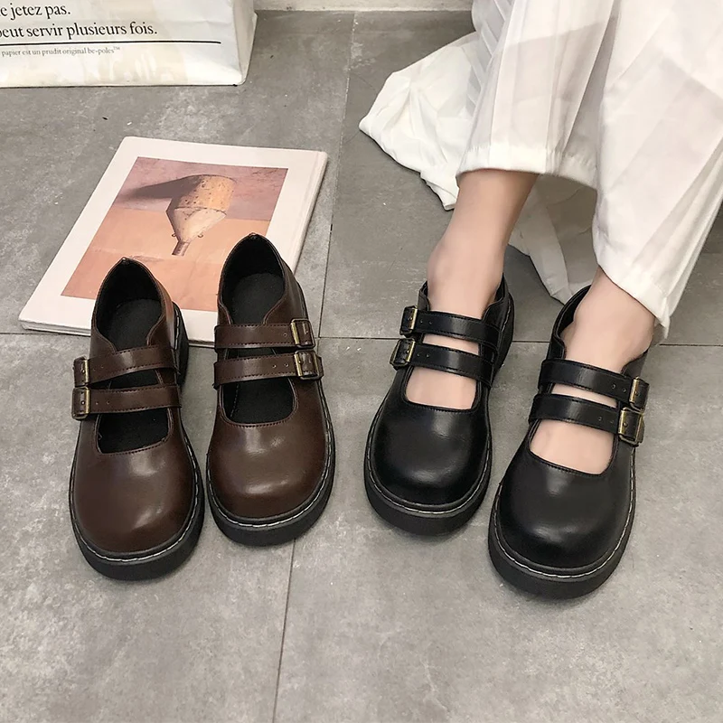 Black Brown Woman Flats 2021 Spring Summer British Style Oxford Shoes Women Vintage Leather Platform Loafers Casual Boat Shoes
Black Brown Woman Flats 2021 Spring Summer British Style Oxford Shoes Women Vintage Leather Platform Loafers Casual Boat Shoes