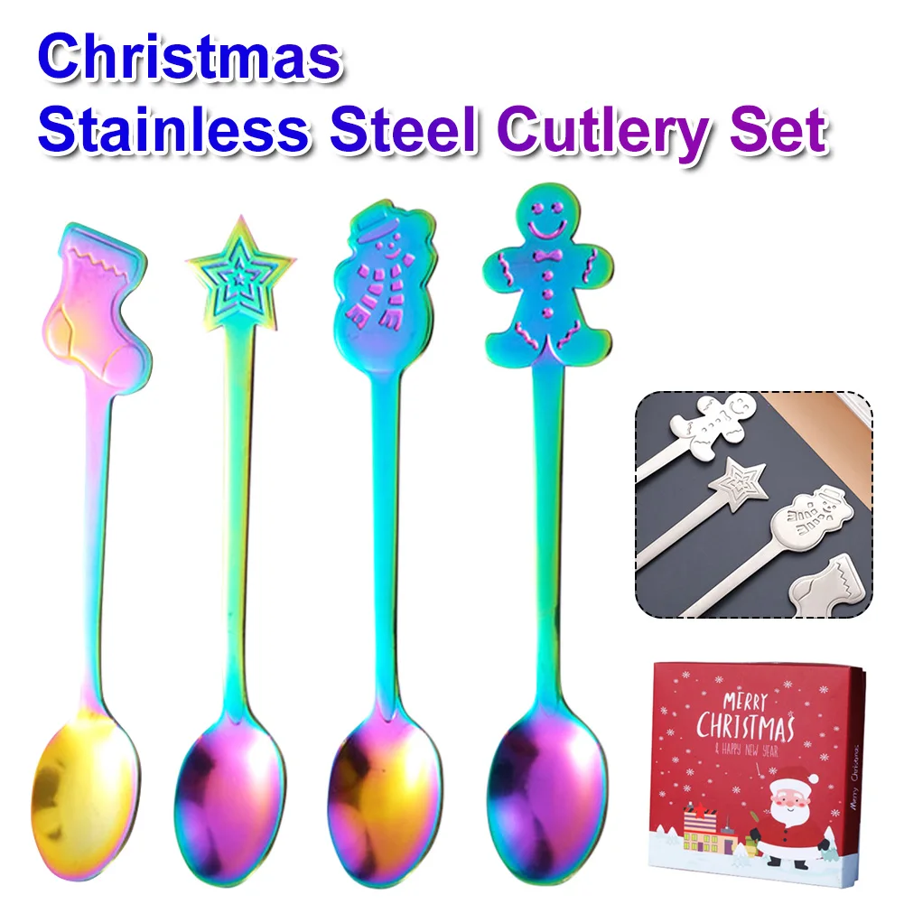4pc 12.9 Cm 410 Stainless Steel Tea Scoops Kids Spoon Christmas Coffee Spoons Tableware Modern Style In Offices Homes And Cafes
4pc 12.9 Cm 410 Stainless Steel Tea Scoops Kids Spoon Christmas Coffee Spoons Tableware Modern Style In Offices Homes And Cafes