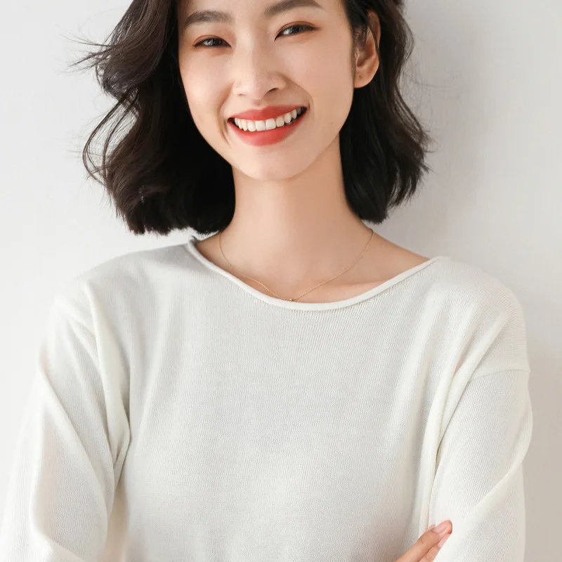 Cashmere Autumn and Winter New Short Sweater Women's Low round Neck Pullover Loose-Fit All-match Bottoming Sweater
Cashmere Autumn and Winter New Short Sweater Women's Low round Neck Pullover Loose-Fit All-match Bottoming Sweater