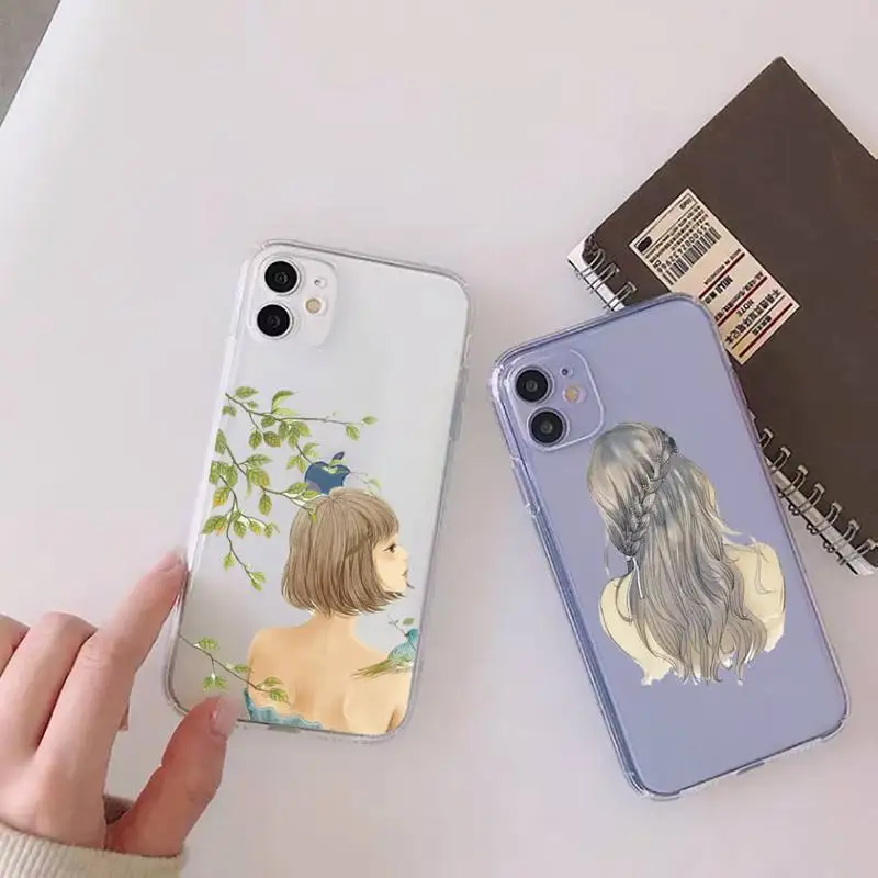Beautiful girl with long hair Phone Case For iphone 13 12 11 mini x xs xr pro max 8 7 6s 6 plus Transparent soft
Beautiful girl with long hair Phone Case For iphone 13 12 11 mini x xs xr pro max 8 7 6s 6 plus Transparent soft