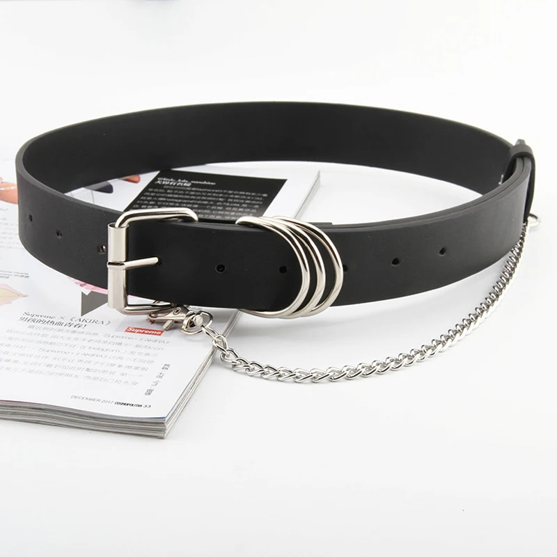 Ladies Jeans Belt With Chain PU Leather Betls For Women Punk Gothic Corset Ceinture Femme Cummerbunds Mens Cintos Male Waistband
Ladies Jeans Belt With Chain PU Leather Betls For Women Punk Gothic Corset Ceinture Femme Cummerbunds Mens Cintos Male Waistband