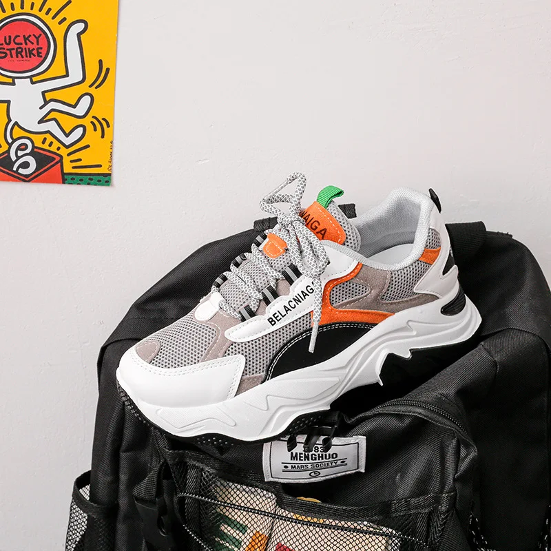 New Platform Breathable Daddy Shoes Women Students Korean Lace-Up Sneakers Women In The Running Street Shooting Women's Shoes
New Platform Breathable Daddy Shoes Women Students Korean Lace-Up Sneakers Women In The Running Street Shooting Women's Shoes