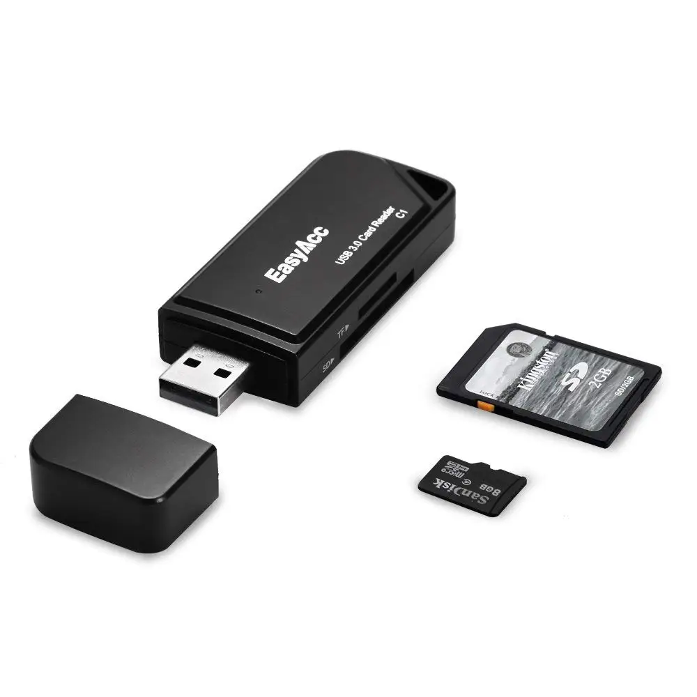 Кардридер EasyAcc USB 3 0 устройство для чтения смарт-карт памяти SD мини-кардридер micro