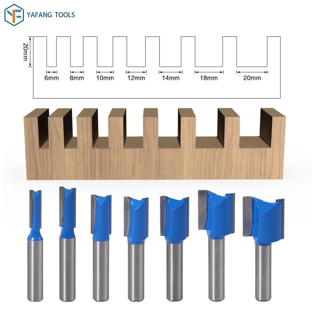 8mm Shank Woodworking Dado Router Bit Carpenter Trimming Milling Cutter Carbide End Mill Power Tools
8mm Shank Woodworking Dado Router Bit Carpenter Trimming Milling Cutter Carbide End Mill Power Tools