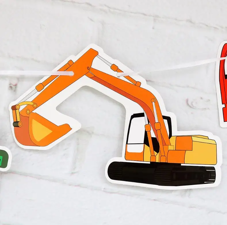 1set New Birthday Banner Construction Vehicle Birthday Garland Excavator Concrete Mixer Truck Banner Party Decor Baby Shower
1set New Birthday Banner Construction Vehicle Birthday Garland Excavator Concrete Mixer Truck Banner Party Decor Baby Shower