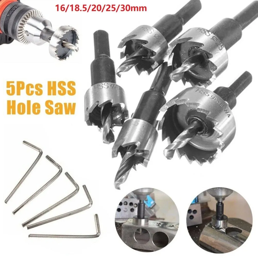 5PCS 16-30mm High Speed Steel Hole Saw Tooth Kit HSS Steel Drill Bit Set For Metal Wood Aluminum Alloy PVC Sheet
5PCS 16-30mm High Speed Steel Hole Saw Tooth Kit HSS Steel Drill Bit Set For Metal Wood Aluminum Alloy PVC Sheet