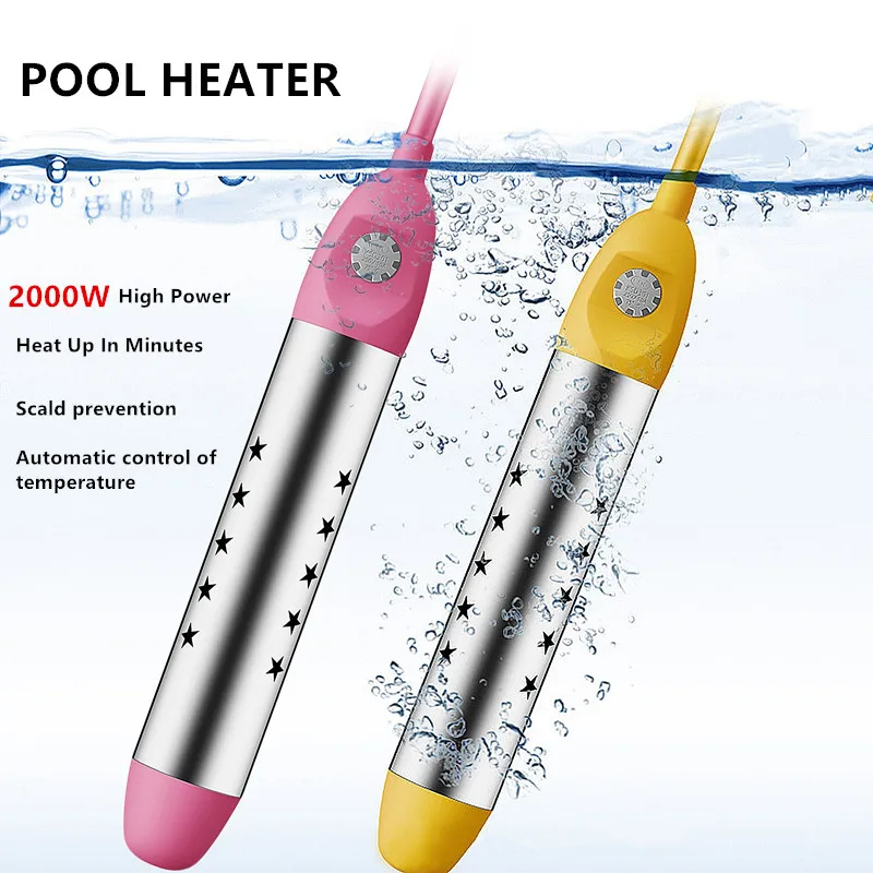 

Scaldabagno portatile per piscina 2000W riscaldatore elettrico ad immersione Mini macchina per riscaldamento piscina