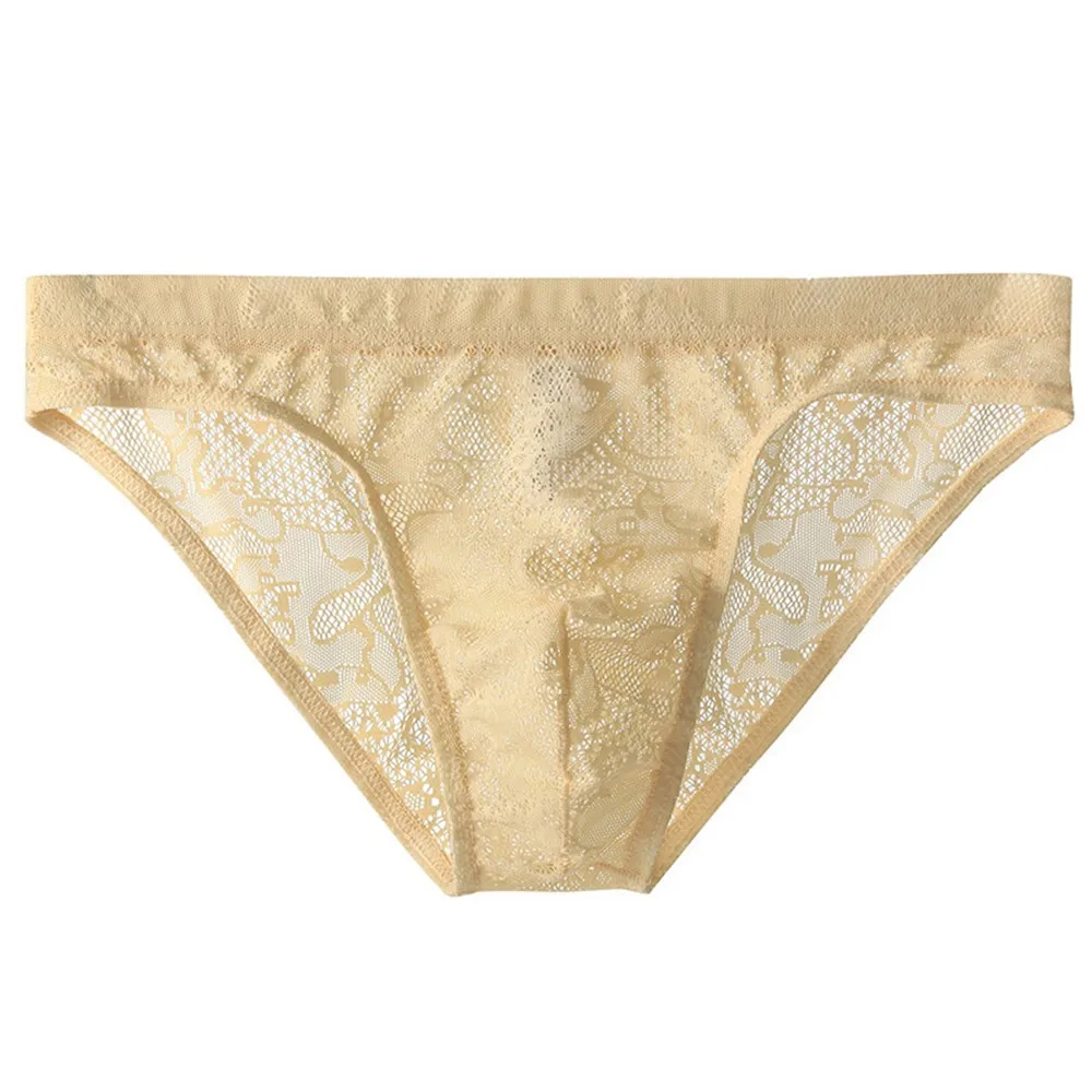 Fashion Men Soft Lace Breathable Briefs Sexy Transparent Low Waist Underwear Soft Ice Silk Breathable Underpants
Fashion Men Soft Lace Breathable Briefs Sexy Transparent Low Waist Underwear Soft Ice Silk Breathable Underpants