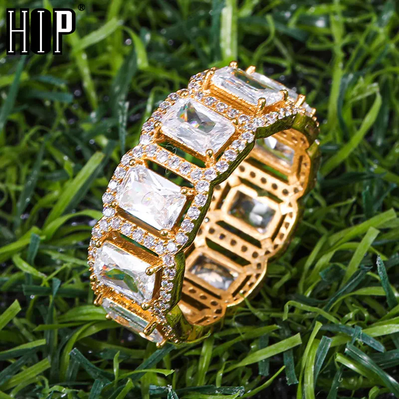 Hip Hop Popular CZ Stones Baguette Tready Bling Iced Out Copper Zircon Ring For Men Women Jewelry
Hip Hop Popular CZ Stones Baguette Tready Bling Iced Out Copper Zircon Ring For Men Women Jewelry