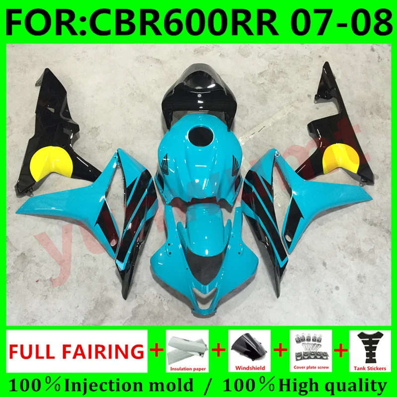 New ABS Motorcycle full Fairings Kit for HONDA CBR600RR F5 2007 2008 CBR600 RR CBR 600RR 07 08 Bodywork fairing set blue black
New ABS Motorcycle full Fairings Kit for HONDA CBR600RR F5 2007 2008 CBR600 RR CBR 600RR 07 08 Bodywork fairing set blue black