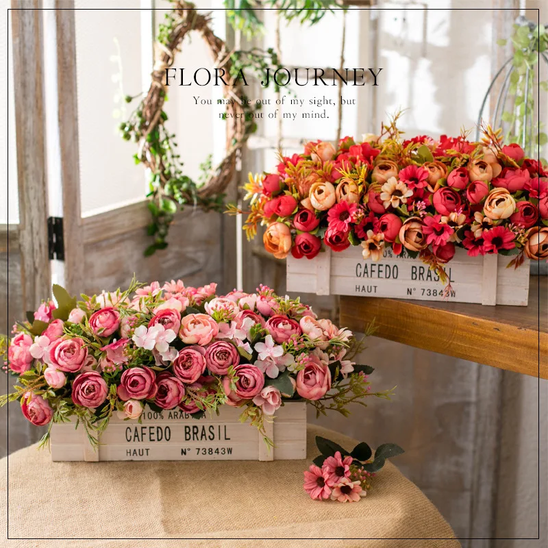 Wood Fence Decoration Fake Flower Decoration Flower Living Room Balcony Tea Table Household Bouquet Set Potted Plant
Wood Fence Decoration Fake Flower Decoration Flower Living Room Balcony Tea Table Household Bouquet Set Potted Plant
