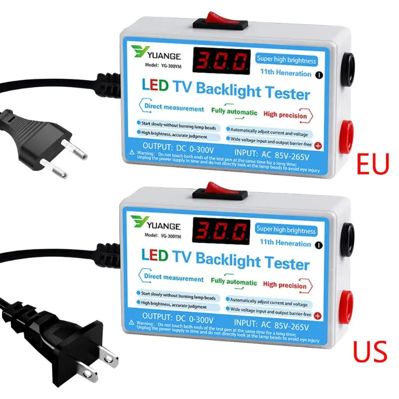 Home LED TV Backlight Tester Output 0-300V Lamp Bead LCD Digital Display Strips Test Instrument
Home LED TV Backlight Tester Output 0-300V Lamp Bead LCD Digital Display Strips Test Instrument