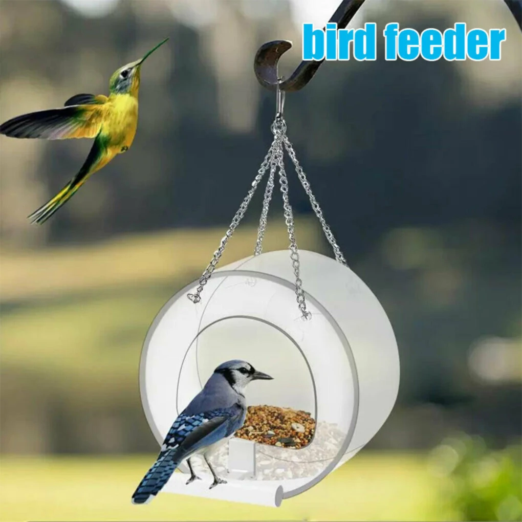 Transparent Bird Feeder Animal Feeder Acrylic Clear Hanging Pet Bird Cage Feeding Station Outdoor Garden Food Feed Tray
Transparent Bird Feeder Animal Feeder Acrylic Clear Hanging Pet Bird Cage Feeding Station Outdoor Garden Food Feed Tray