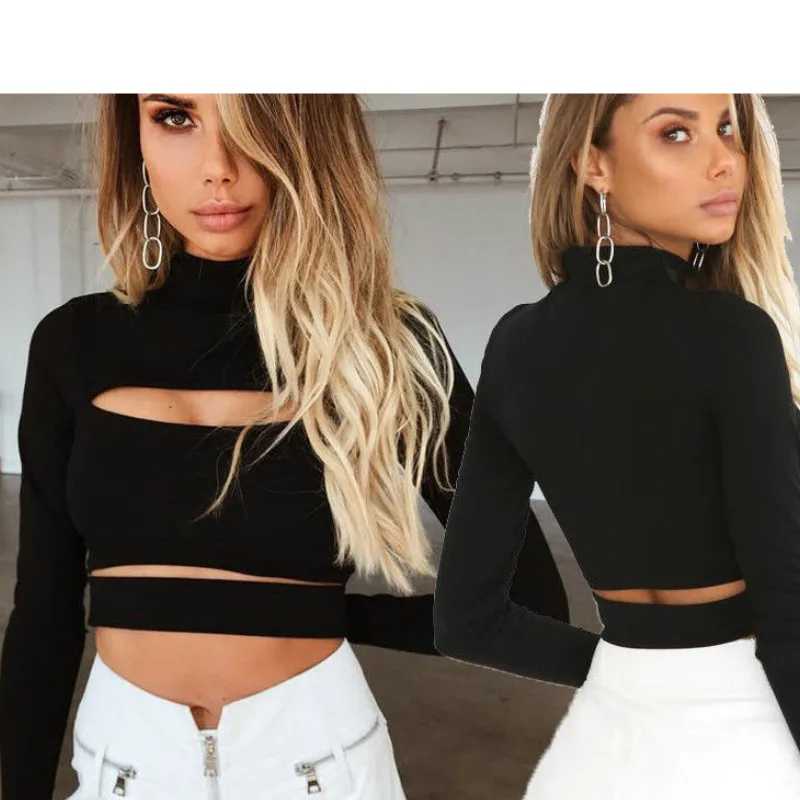 2020 Fashion Hollow Out Punk Sexy Crop Tops Women Long Sleeve Turtleneck High Street Clubwer Short T-shirt
2020 Fashion Hollow Out Punk Sexy Crop Tops Women Long Sleeve Turtleneck High Street Clubwer Short T-shirt