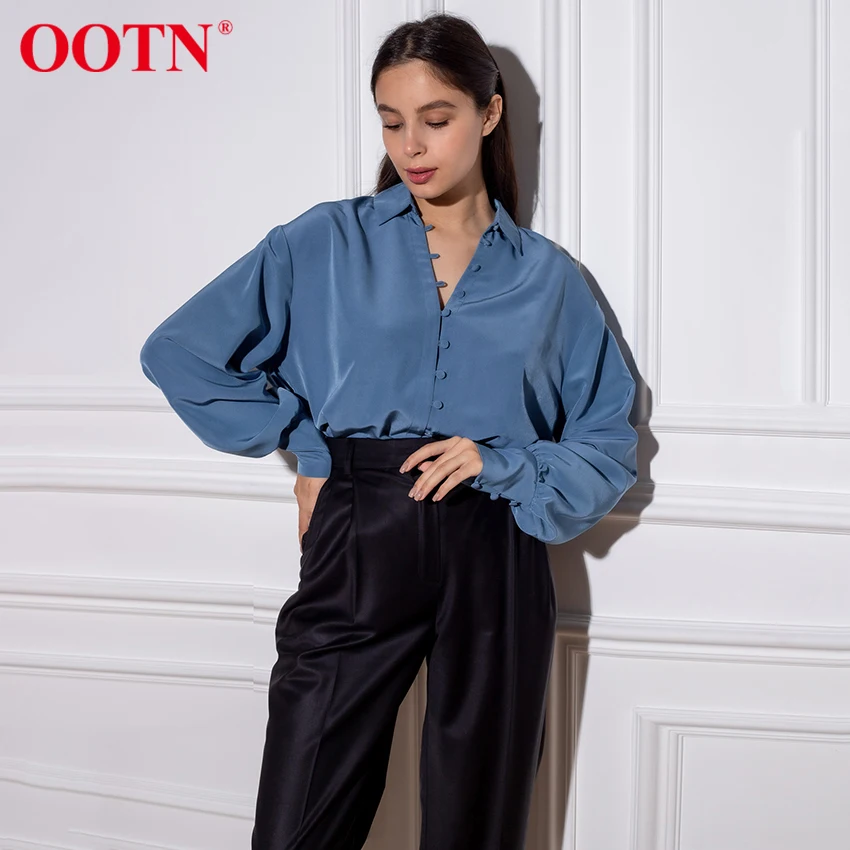 OOTN Blue Vintage Elegant Shirt Spring Single Breasted Puff Sleeve Woman Blouses Loose Thin Plain Ladies Tops Fashion All Match
OOTN Blue Vintage Elegant Shirt Spring Single Breasted Puff Sleeve Woman Blouses Loose Thin Plain Ladies Tops Fashion All Match