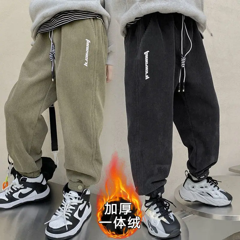 Children Winter Velvet Plus Velvet Kids Loose Warm Pants Causal Thick Winter Fleece Trousers For Teens Boys 4 6 8 10 12 Years
Children Winter Velvet Plus Velvet Kids Loose Warm Pants Causal Thick Winter Fleece Trousers For Teens Boys 4 6 8 10 12 Years
