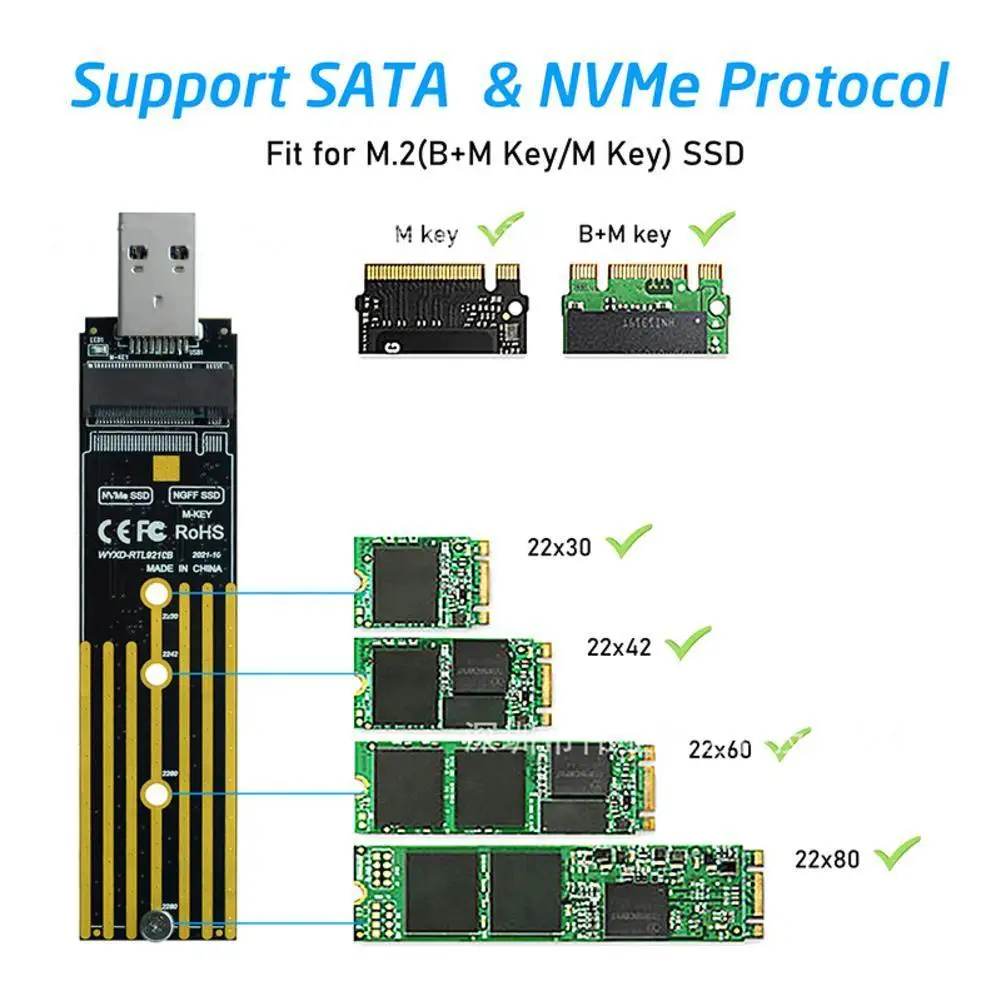 Корпус SSD от USB 3,1 до M.2 NVME PCIe, NVME M-Key к адаптеру типа C, чехол для nvme SSD, USB3.1 к M.2 NGFF SATA SSD, чехол, Новинка
Корпус SSD от USB 3,1 до M.2 NVME PCIe, NVME M-Key к адаптеру типа C, чехол для nvme SSD, USB3.1 к M.2 NGFF SATA SSD, чехол, Новинка