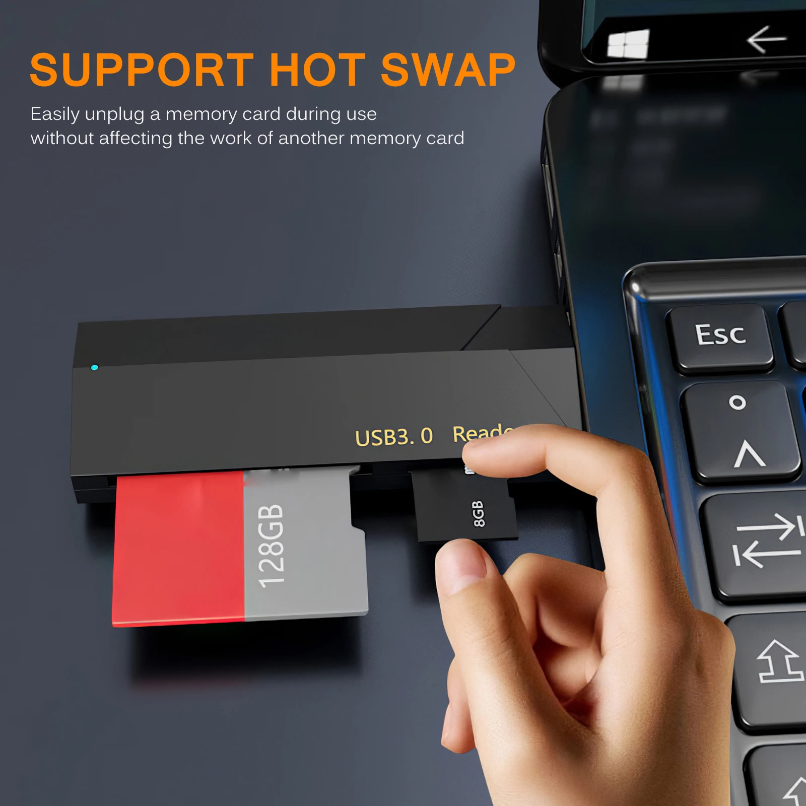 Card Reader USB 2.0 SD Micro SD TF Adapter For Laptop Accessories OTG Cardreader Smart Memory SD Card Reader For WIN ME/2000
Card Reader USB 2.0 SD Micro SD TF Adapter For Laptop Accessories OTG Cardreader Smart Memory SD Card Reader For WIN ME/2000