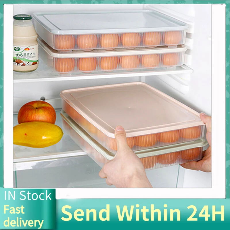 24 Grid Egg Storage Box Refrigerator Storage Box Crisper Fridge Container Freezer Eggs Holder Home Storage Kitchen Accessories
24 Grid Egg Storage Box Refrigerator Storage Box Crisper Fridge Container Freezer Eggs Holder Home Storage Kitchen Accessories