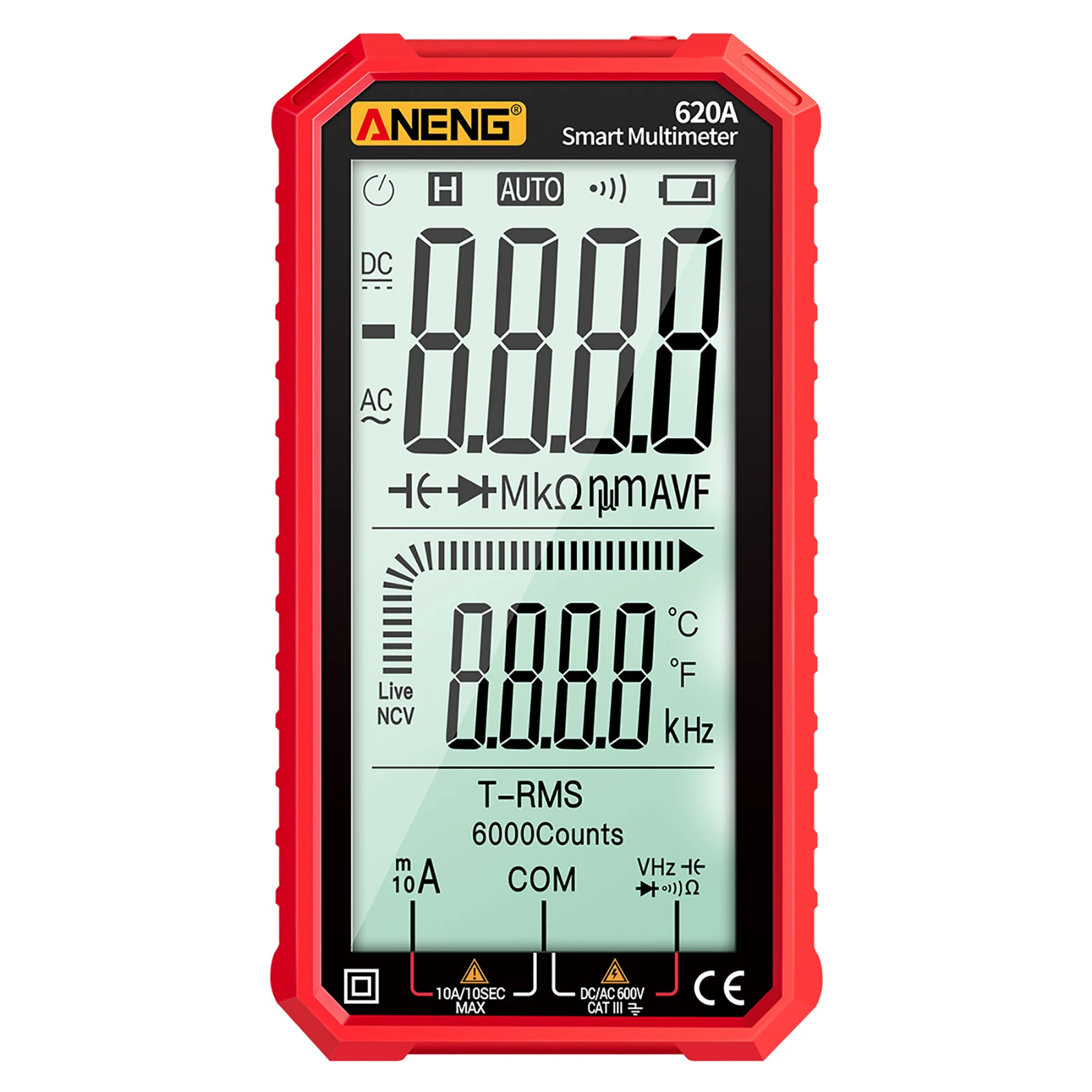 Digital Multimeter Ultraportable True-RMS Multimeter Auto-Ranging Multi Tester with Amp Volt Capacitance Frequency Diode Tests
Digital Multimeter Ultraportable True-RMS Multimeter Auto-Ranging Multi Tester with Amp Volt Capacitance Frequency Diode Tests