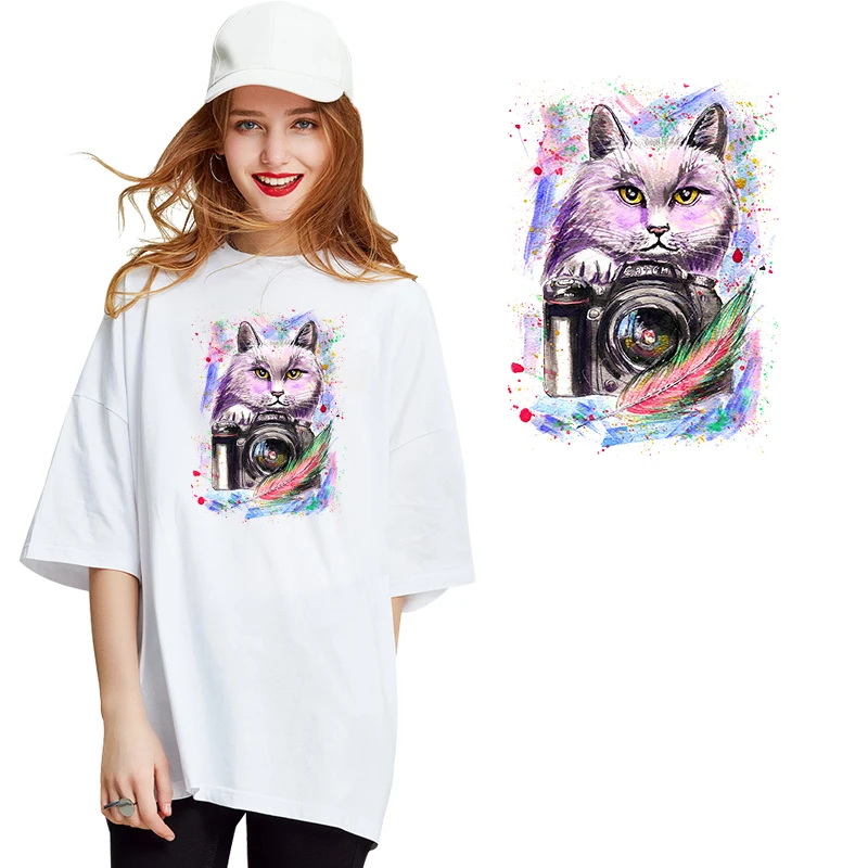 Prajna Colorful Cat Rabbit Applique Iron-On Transfers For Clothing Stickers Cartoon Animal Heat Thermal Transfer For Clothes
Prajna Colorful Cat Rabbit Applique Iron-On Transfers For Clothing Stickers Cartoon Animal Heat Thermal Transfer For Clothes
