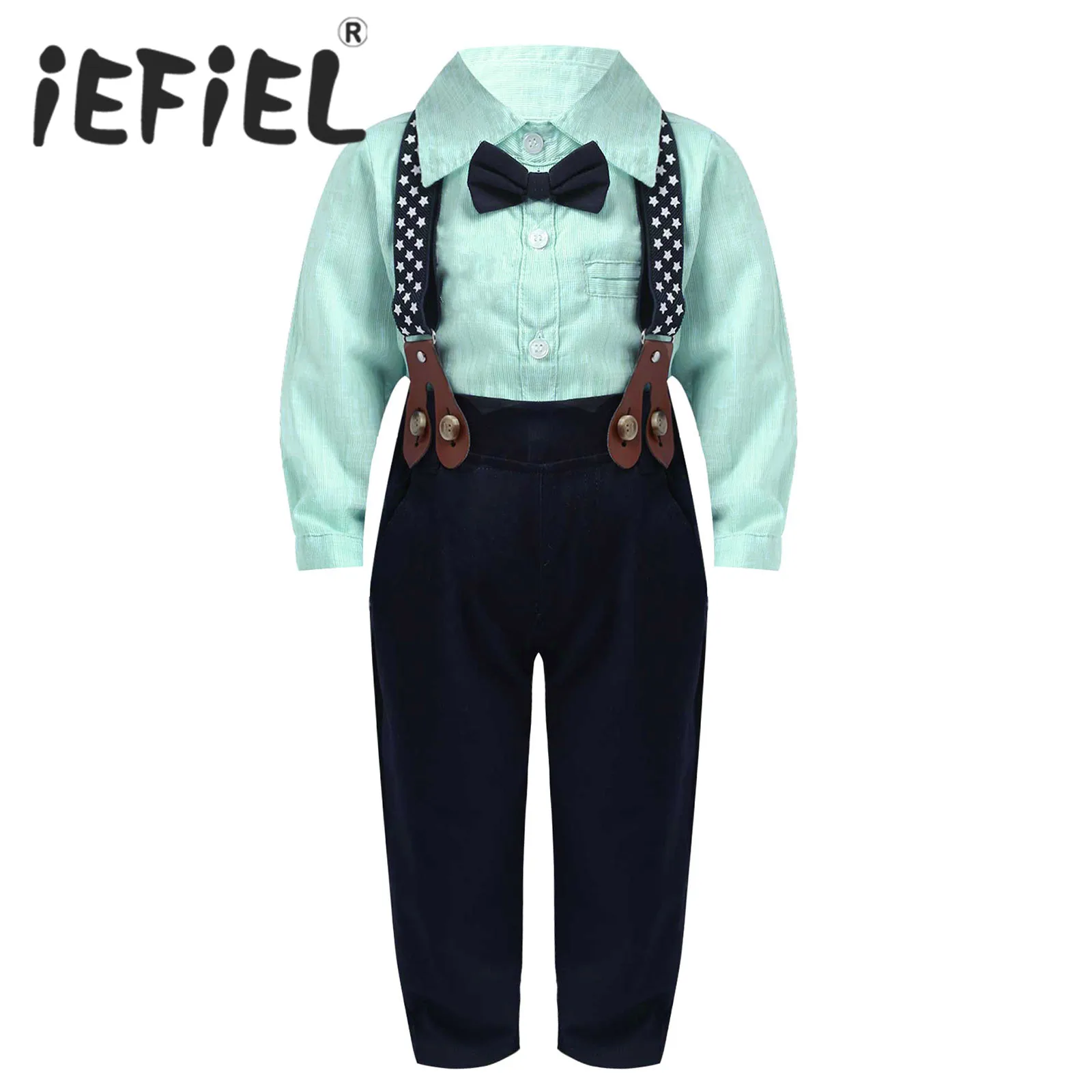 Весенний наряд для маленьких мальчиков, рубашка с длинным рукавом и бантом, топ, штаны на подтяжках с ремешками для подтяжек, Официальный пр...
Весенний наряд для маленьких мальчиков, рубашка с длинным рукавом и бантом, топ, штаны на подтяжках с ремешками для подтяжек, Официальный пр...