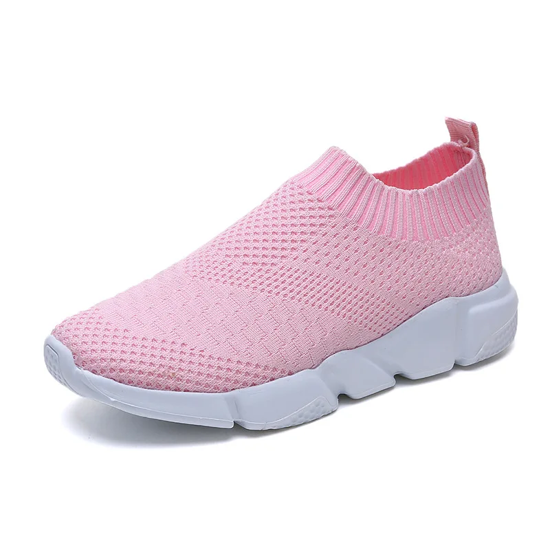 Sports Shoes Women's New Round Toe Breathable Flat Bottom Casual Lightweight One-step Sneakers Shoes for Women