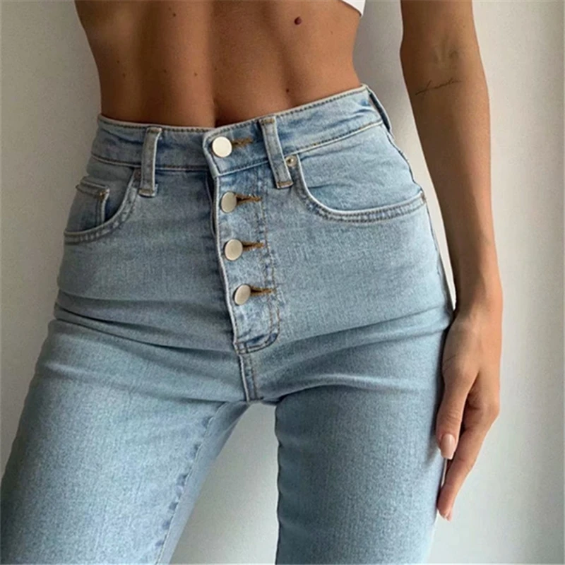 Ladies spring/summer 2021 new single-breasted small-leg pants tight, high-waisted, multi-button design pencil pants
Ladies spring/summer 2021 new single-breasted small-leg pants tight, high-waisted, multi-button design pencil pants
