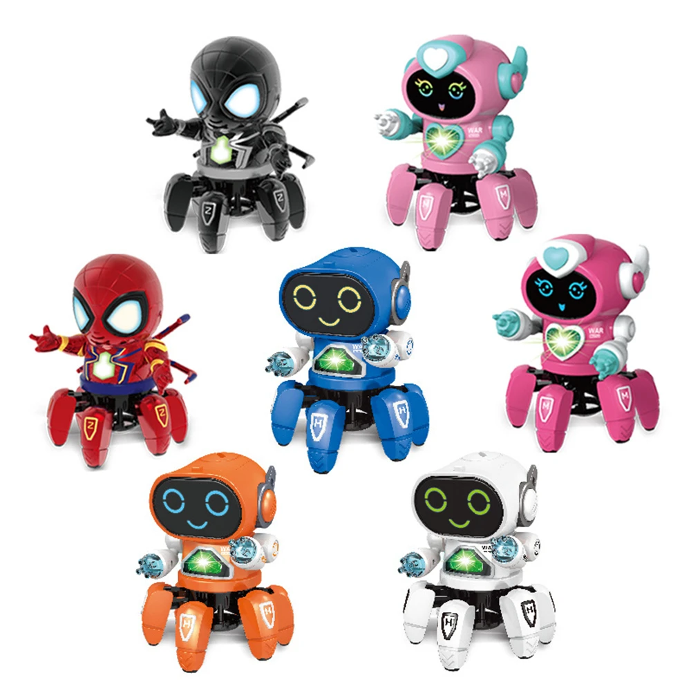 LED Flash Music Robot Walking Singing Lights Electronic Toys Baby Colorful Dancing Robot Educational Toys Juguetes Para Niños
LED Flash Music Robot Walking Singing Lights Electronic Toys Baby Colorful Dancing Robot Educational Toys Juguetes Para Niños