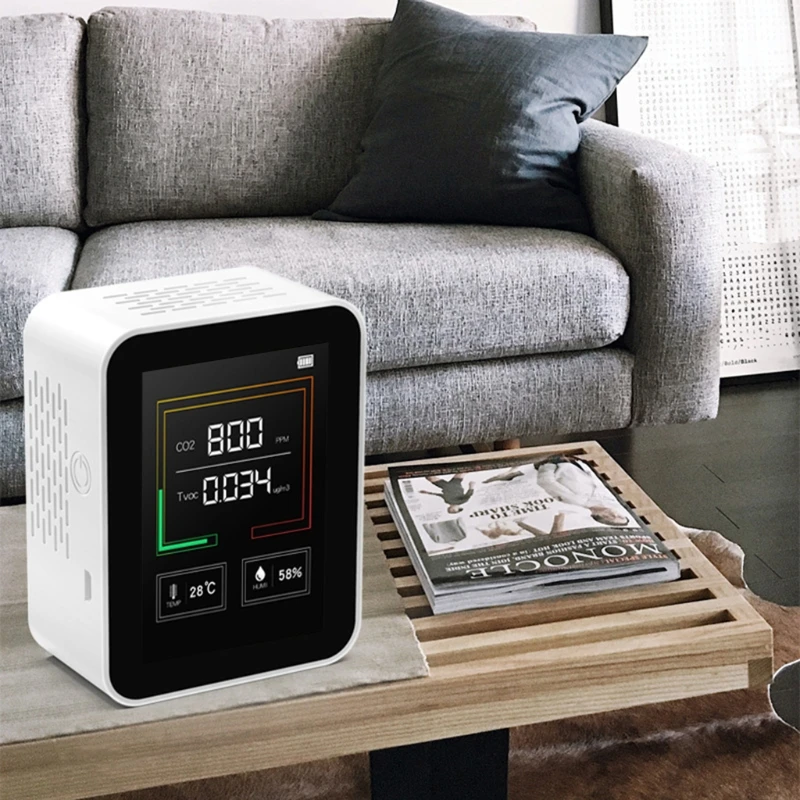 Indoor Air Quality Monitor Lcd Digital co2 Air Quality Meters Real Time TFT Intelligent Air Quality Sensor Tester co2 77HB 
Indoor Air Quality Monitor Lcd Digital co2 Air Quality Meters Real Time TFT Intelligent Air Quality Sensor Tester co2 77HB