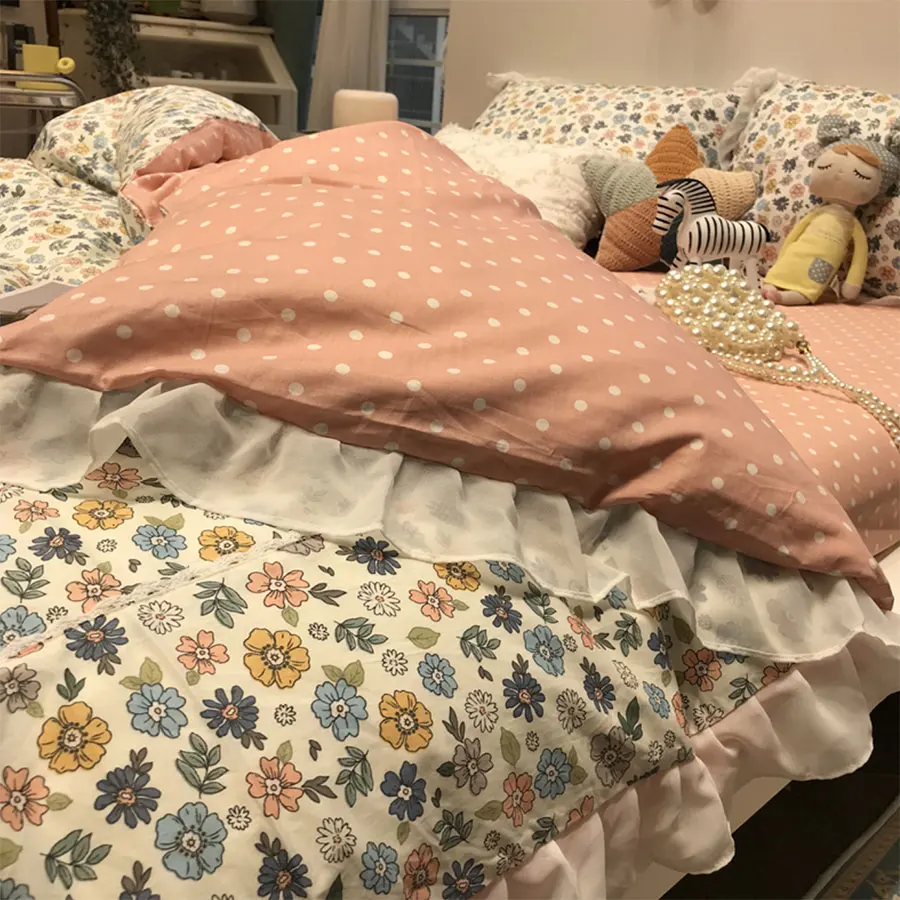 Комплект постельного белья в горошек с цветочным принтом, пасторальный односпальный двойной хлопковый двойной полноразмерный Королевский...
Комплект постельного белья в горошек с цветочным принтом, пасторальный односпальный двойной хлопковый двойной полноразмерный Королевский...