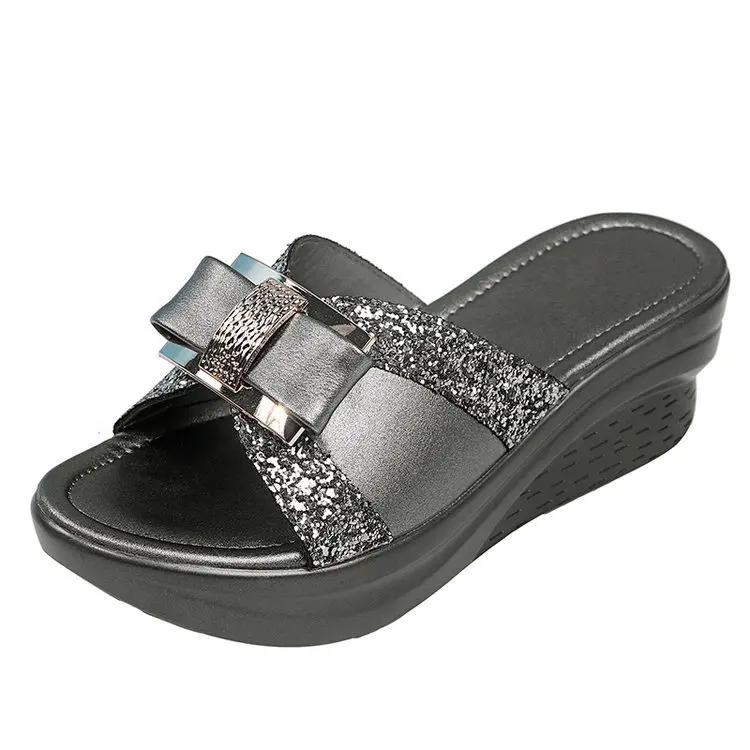 Summer Women Comfortable Platform BlingSlipper Woman Walking Shoes Ladies Leather Wedges Shoes Female Casual Slingbacks Sandals
Summer Women Comfortable Platform BlingSlipper Woman Walking Shoes Ladies Leather Wedges Shoes Female Casual Slingbacks Sandals