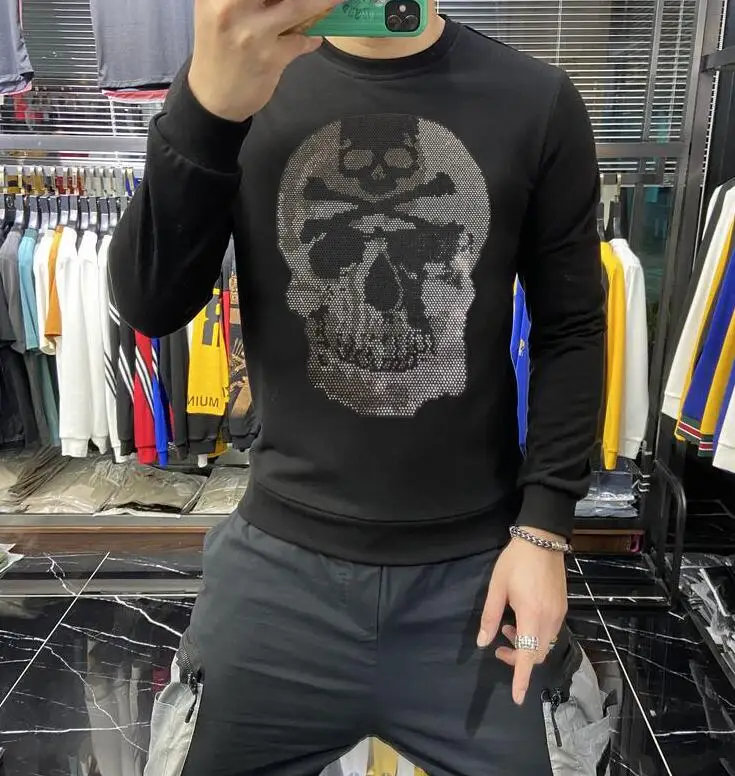Casual Rhinestones hoodies Sweatshirts winter Men's Clothes Pullover Hoodies M-4XL
Casual Rhinestones hoodies Sweatshirts winter Men's Clothes Pullover Hoodies M-4XL