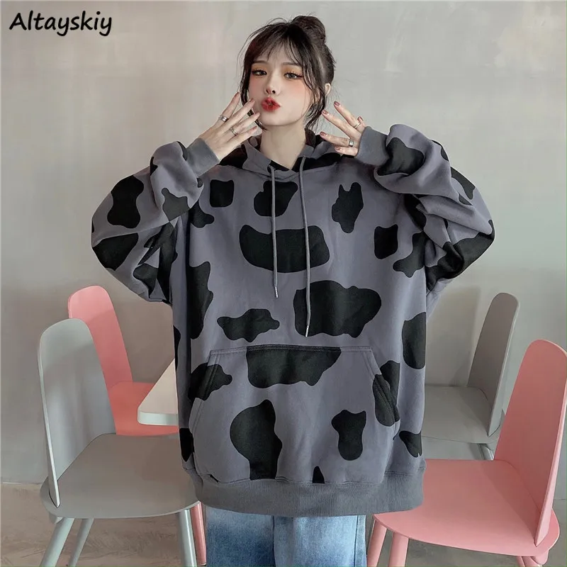 With Hat Hoodies Women Autumn Sweatshirt Lady Clothes Aesthetic Stylish Cow-print Harajuku Ins Casual Teens Long Sleeve Daily
With Hat Hoodies Women Autumn Sweatshirt Lady Clothes Aesthetic Stylish Cow-print Harajuku Ins Casual Teens Long Sleeve Daily
