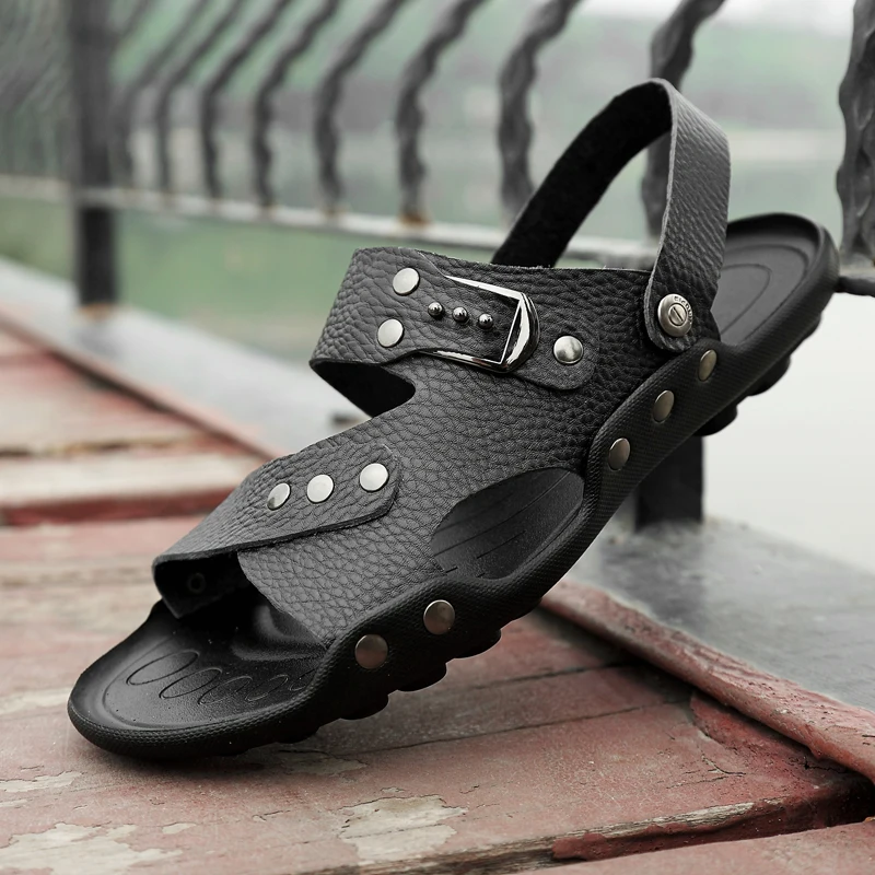 Sandel For Men Sandals Men Sandalia Masculina Summer Beach Leather Flat Big Size Sandalias De Cuero Para Hombre Slide Shoes
Sandel For Men Sandals Men Sandalia Masculina Summer Beach Leather Flat Big Size Sandalias De Cuero Para Hombre Slide Shoes