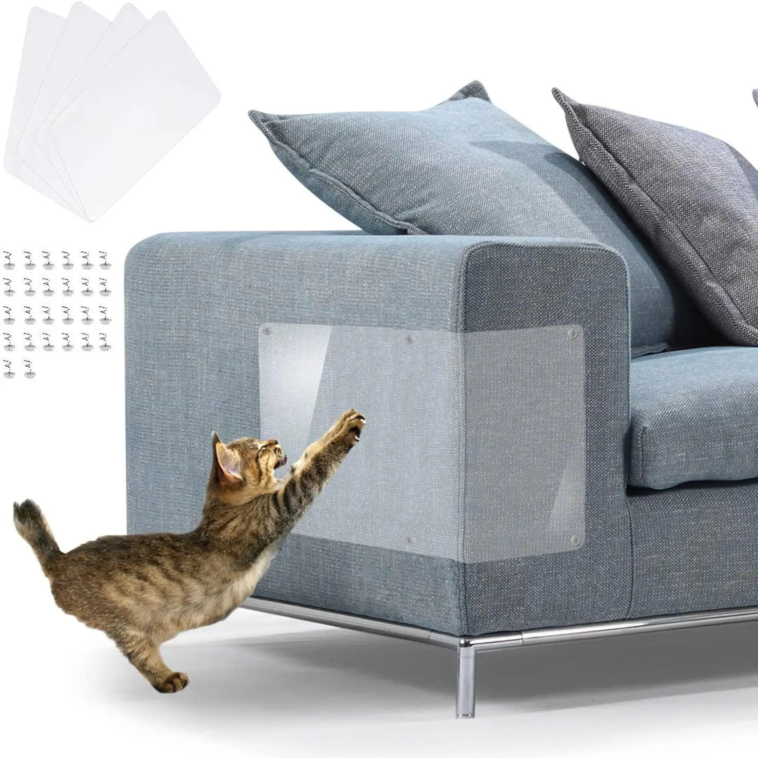 Newly Transparent Cat Scratching Guard Multipurpose Furniture Protectors Durable Anti-Scratching Pad Easy Installation
Newly Transparent Cat Scratching Guard Multipurpose Furniture Protectors Durable Anti-Scratching Pad Easy Installation