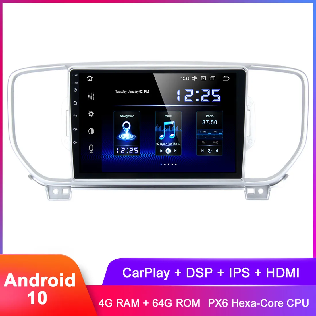 Автомобильное стерео устройство 9 дюймов IPS дисплей Android 10 GPS для Kia Sportage 2015 2016 2017 2018