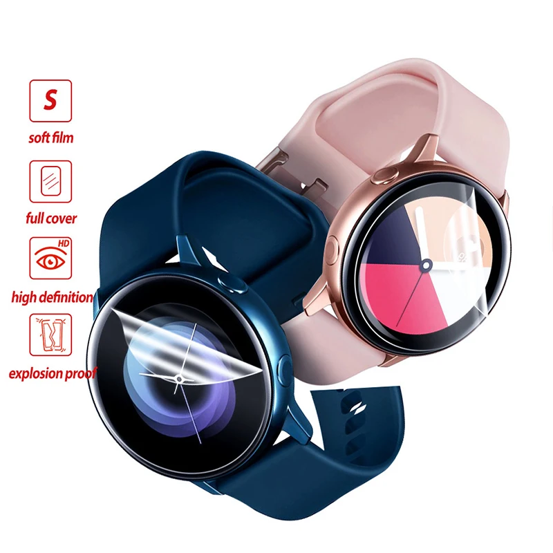Мягкая водостойкая прозрачная Гидрогелевая Защитная пленка для Samsung Galaxy Watch Active 2