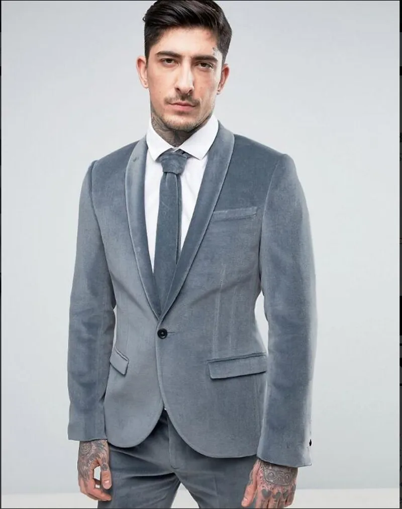 Handsome Velveteen Groomsmen Shawl Lapel Groom Tuxedos Men Suits Wedding/Prom/Dinner Best Blazer(Jacket+Pants+Tie) 071
Handsome Velveteen Groomsmen Shawl Lapel Groom Tuxedos Men Suits Wedding/Prom/Dinner Best Blazer(Jacket+Pants+Tie) 071