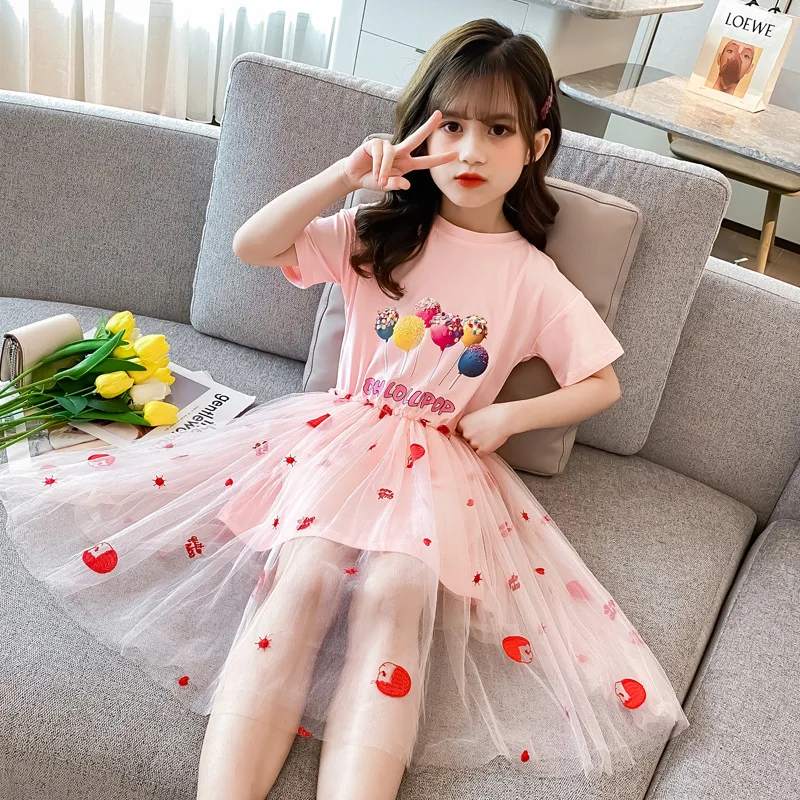 Candy Print Stitching Dress For Girls Dresses 2020 Summer Girls Princess Dress Party Perspective Dresses Fairy Temperament
Candy Print Stitching Dress For Girls Dresses 2020 Summer Girls Princess Dress Party Perspective Dresses Fairy Temperament
