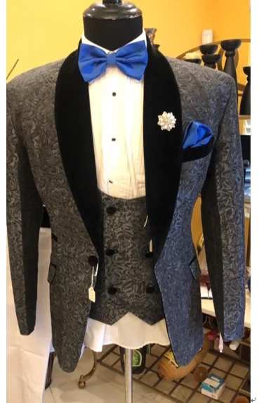 100% Real Photo Gray Paisley Groom Tuxedos Shawl Collar Mens Wedding Party Dinner Prom Suits (Jacket+Pants+Vest+Tie) NO:1477
100% Real Photo Gray Paisley Groom Tuxedos Shawl Collar Mens Wedding Party Dinner Prom Suits (Jacket+Pants+Vest+Tie) NO:1477