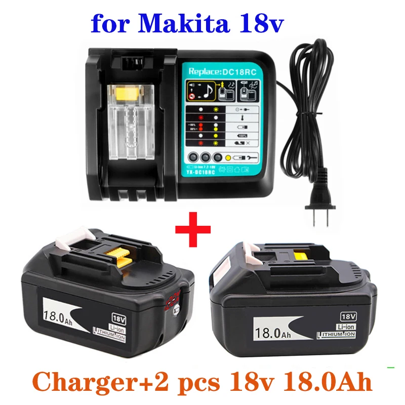 Original BL1860 Rechargeable Battery 18 V 18000mAh Lithium ion for Makita 18v Battery BL1840 BL1850 BL1830 BL1860B
Original BL1860 Rechargeable Battery 18 V 18000mAh Lithium ion for Makita 18v Battery BL1840 BL1850 BL1830 BL1860B